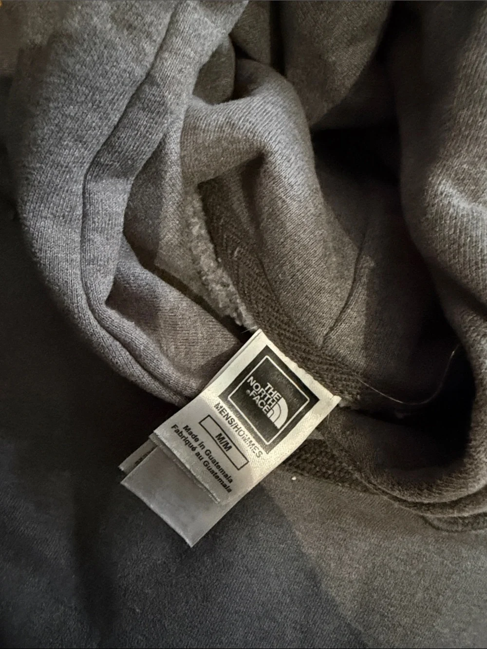 The North Face Gray men’s Hoodie with Black Logo